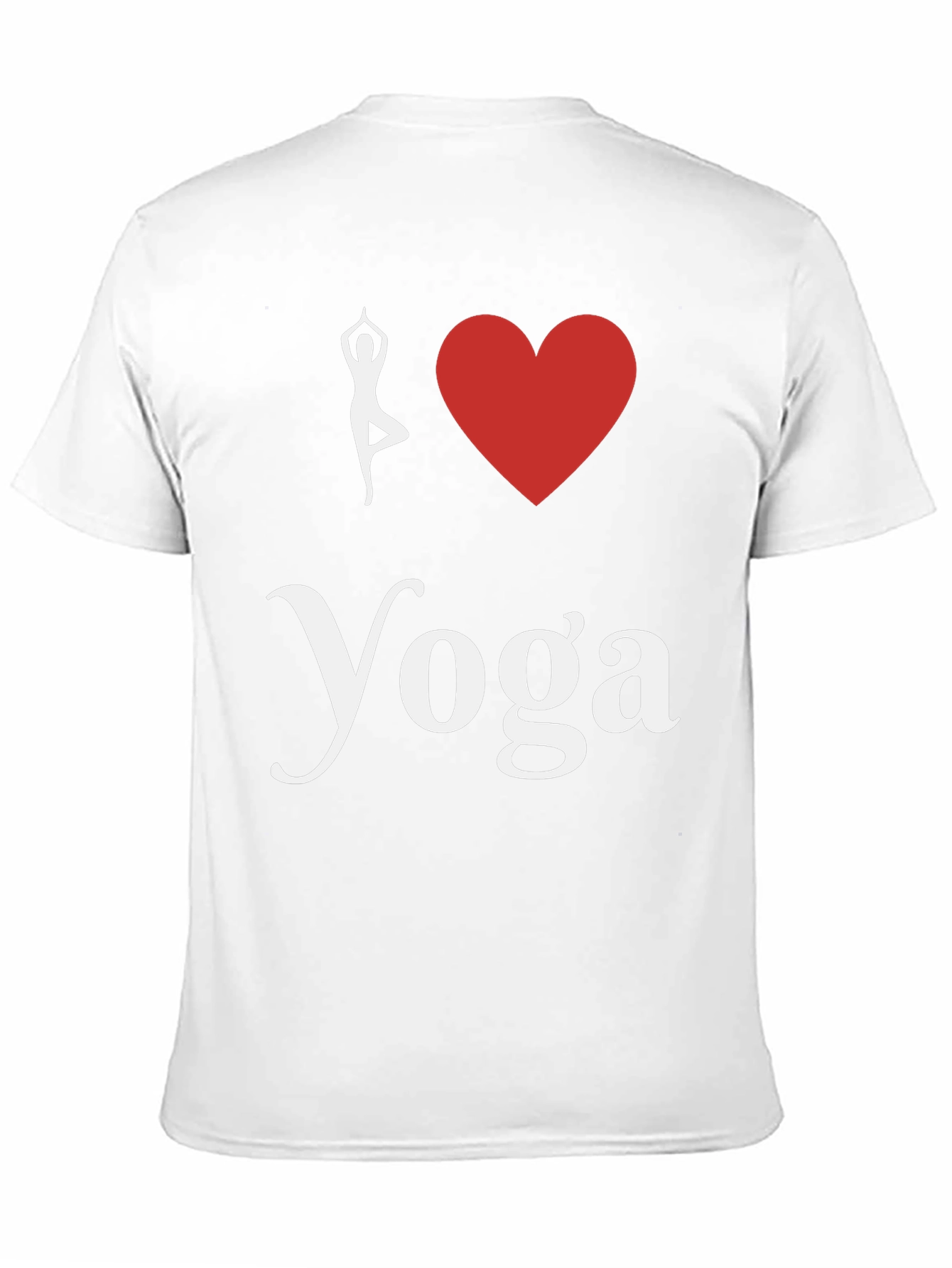 I Love Yoga T-Shirt Black Cotton Blend