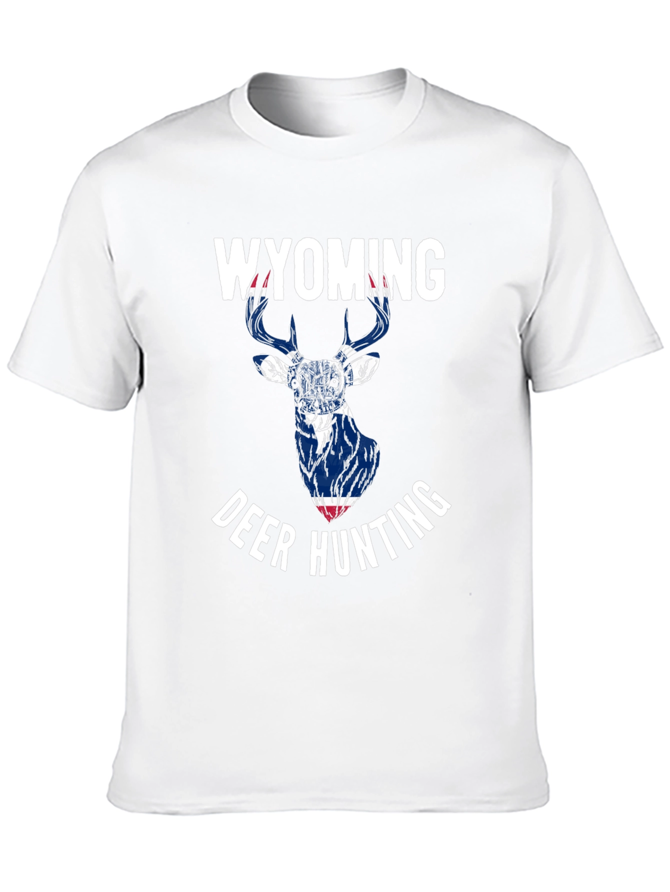 Wyoming Deer Hunting Graphic Tee - Black