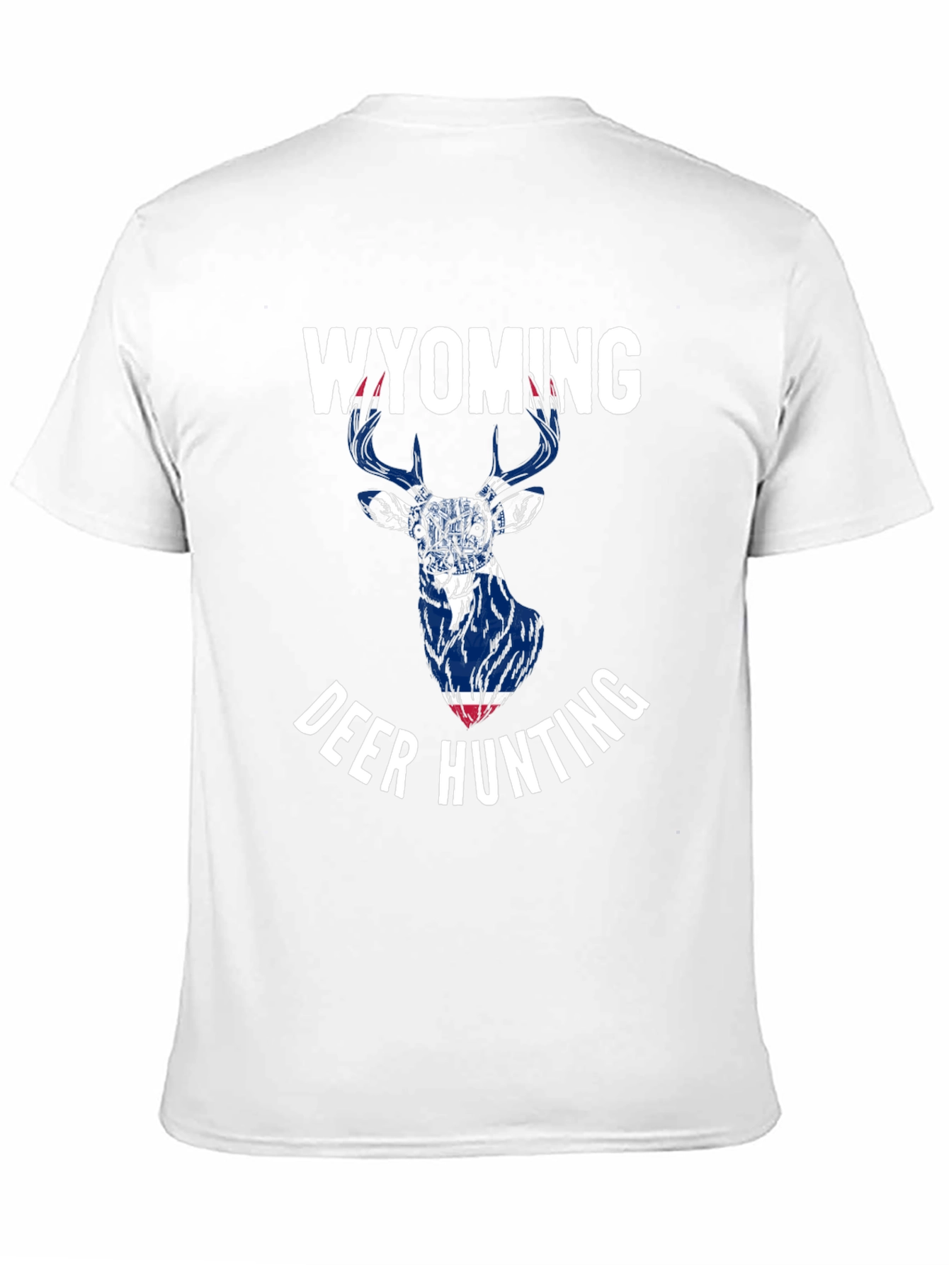Wyoming Deer Hunting Graphic Tee - Black