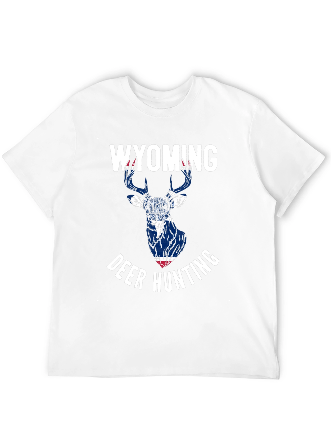 Wyoming Deer Hunting Graphic Tee - Black