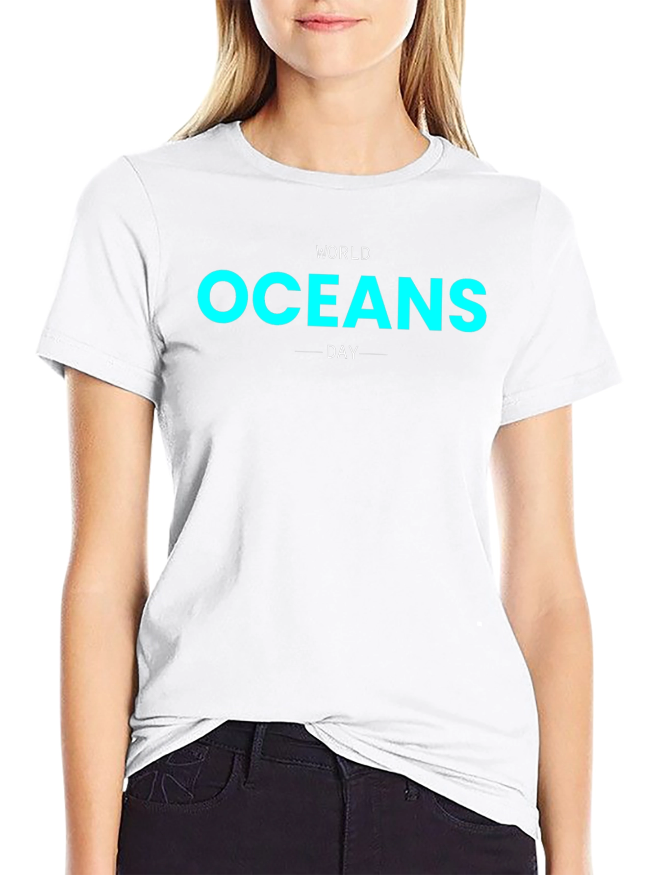 World Oceans Day Black Graphic Tee