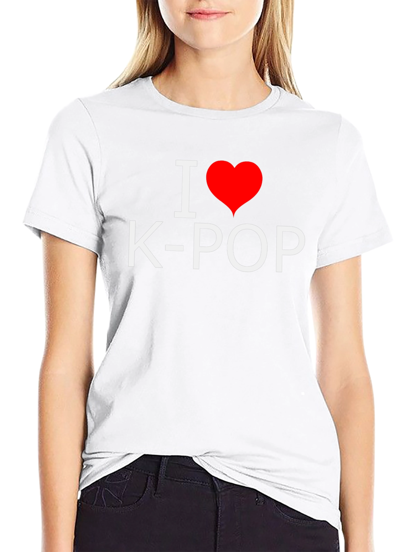 I Heart K-Pop Black T-Shirt