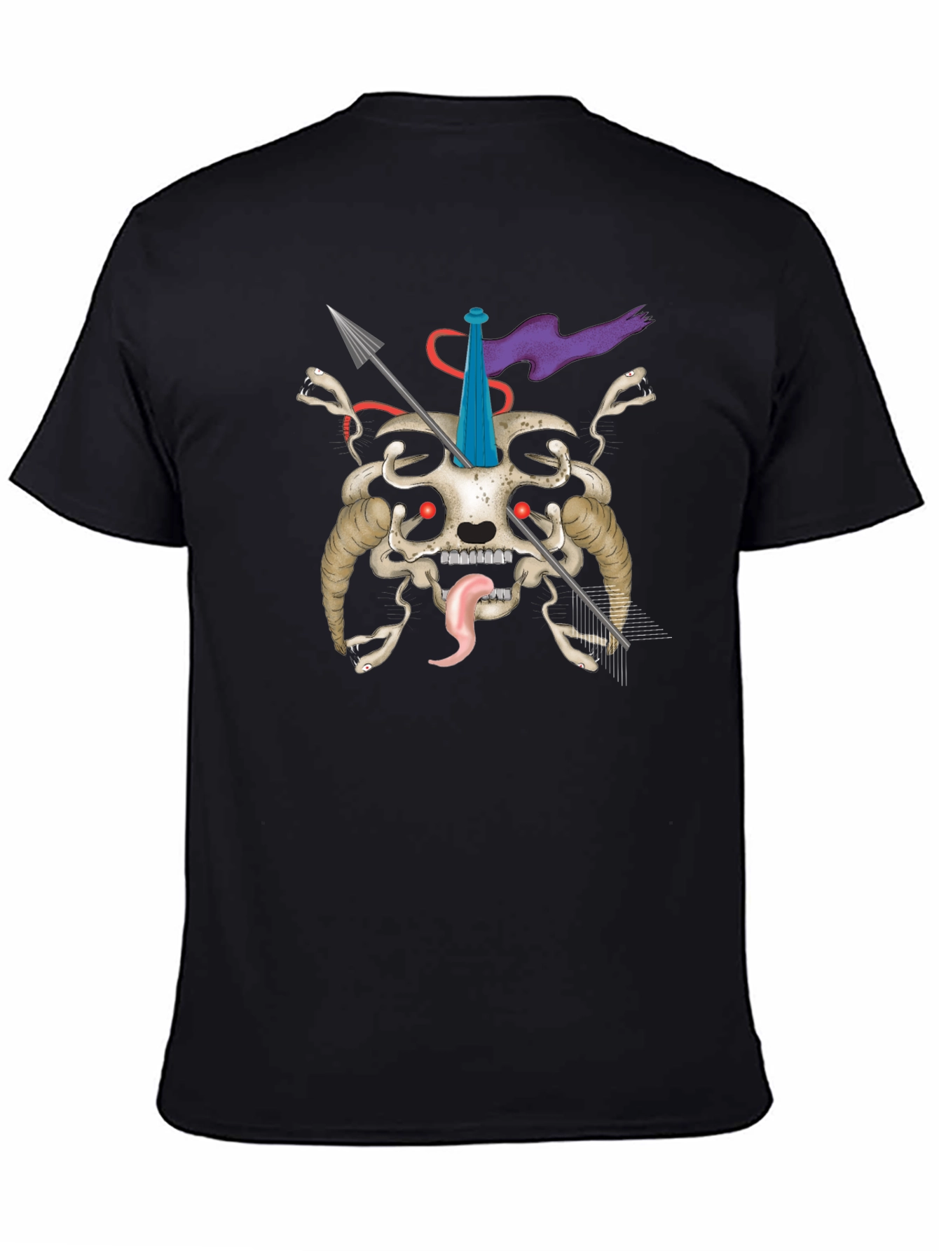 Skull & Arrows Graphic Tee - Unique Dark Style