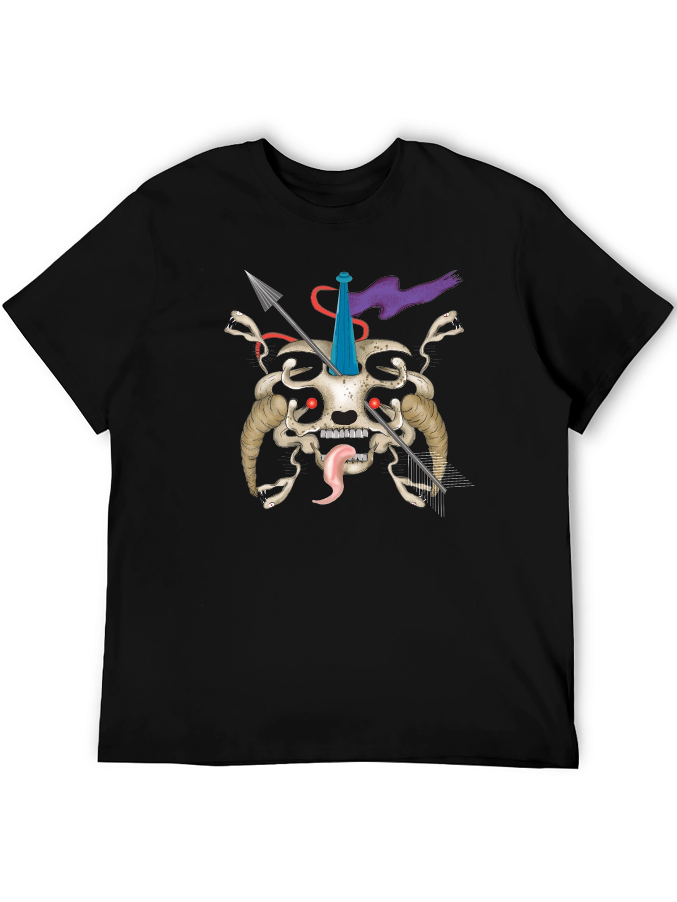 Skull & Arrows Graphic Tee - Unique Dark Style