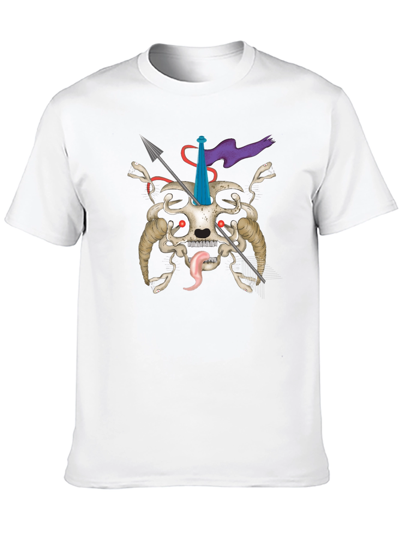 Skull & Arrows Graphic Tee - Unique Dark Style