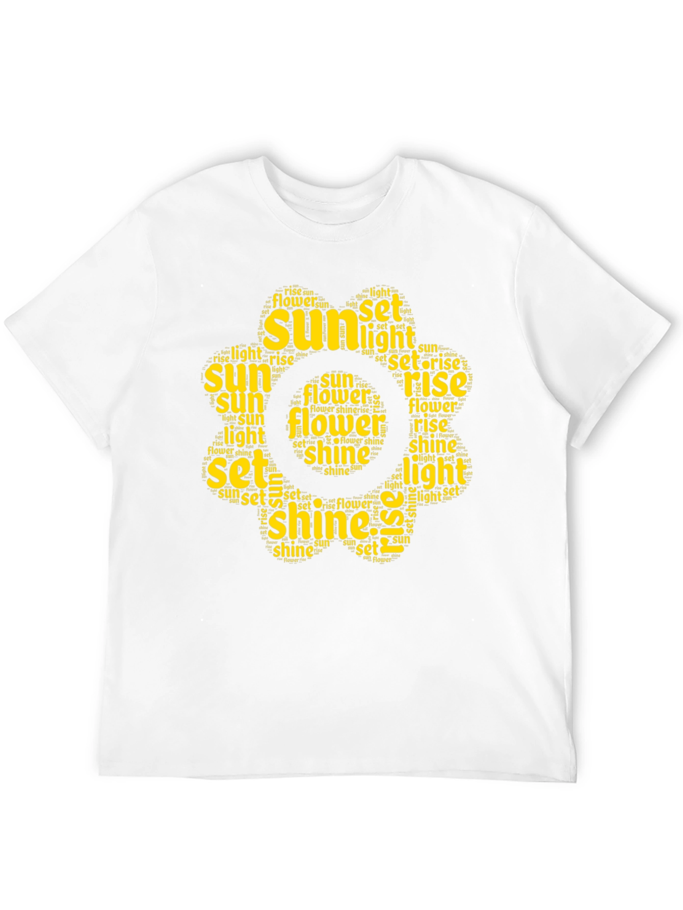 Sunshine Word Art T-Shirt - Black