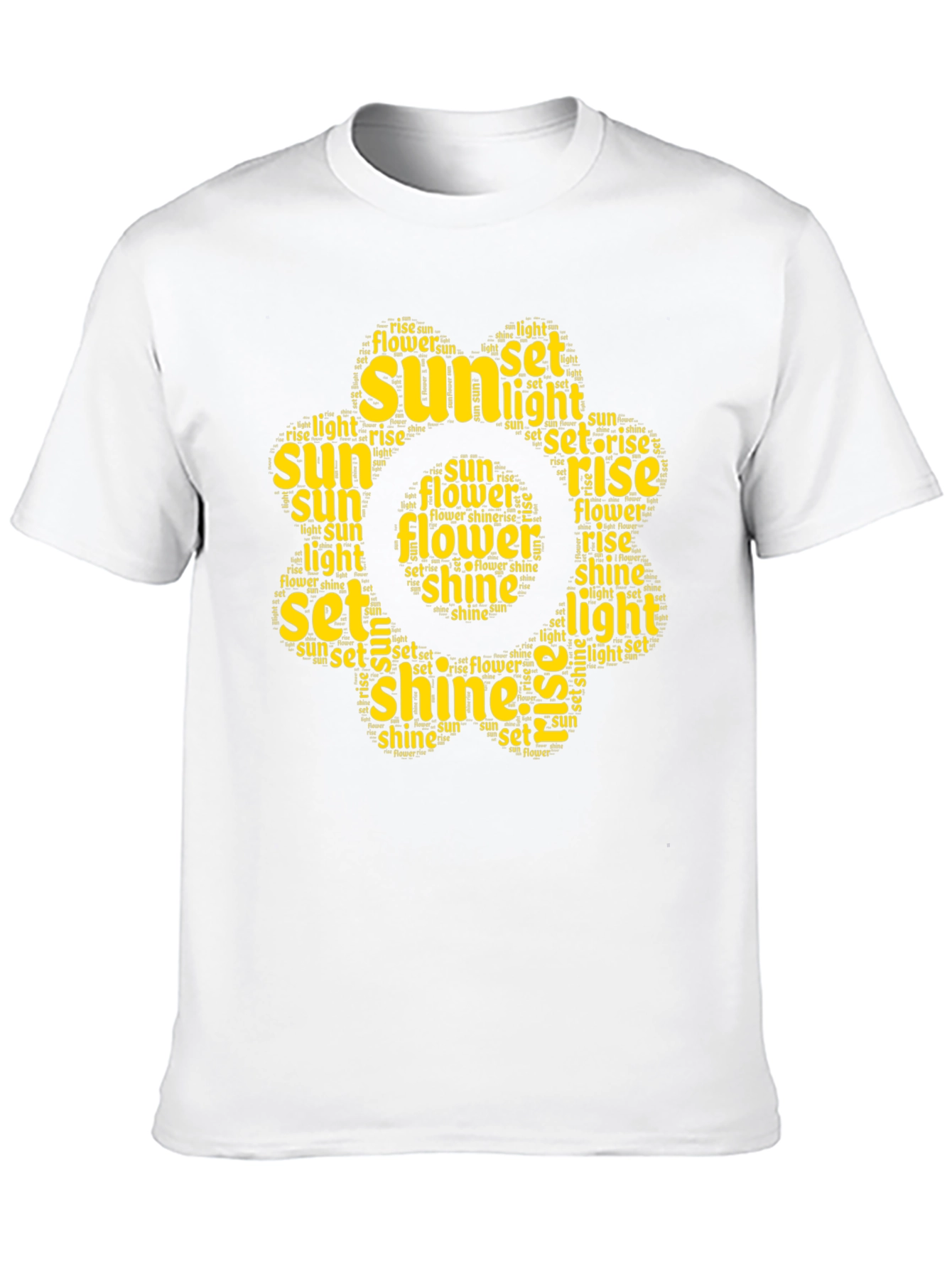 Sunshine Word Art T-Shirt - Black