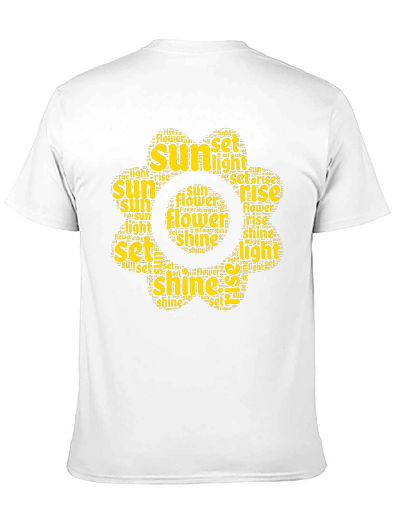 Sunshine Word Art T-Shirt - Black