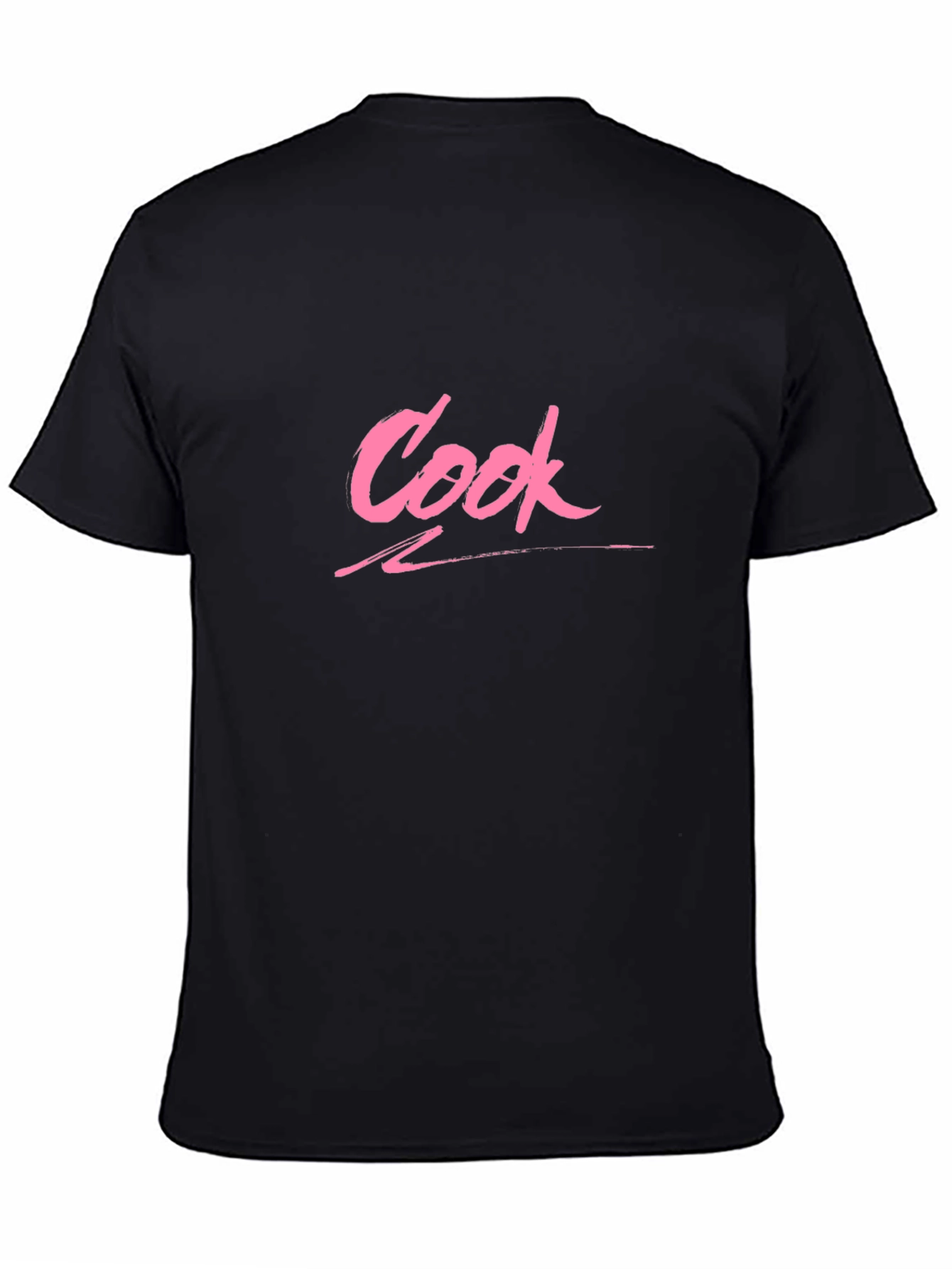Cook Graphic Tee - Black Cotton T-Shirt