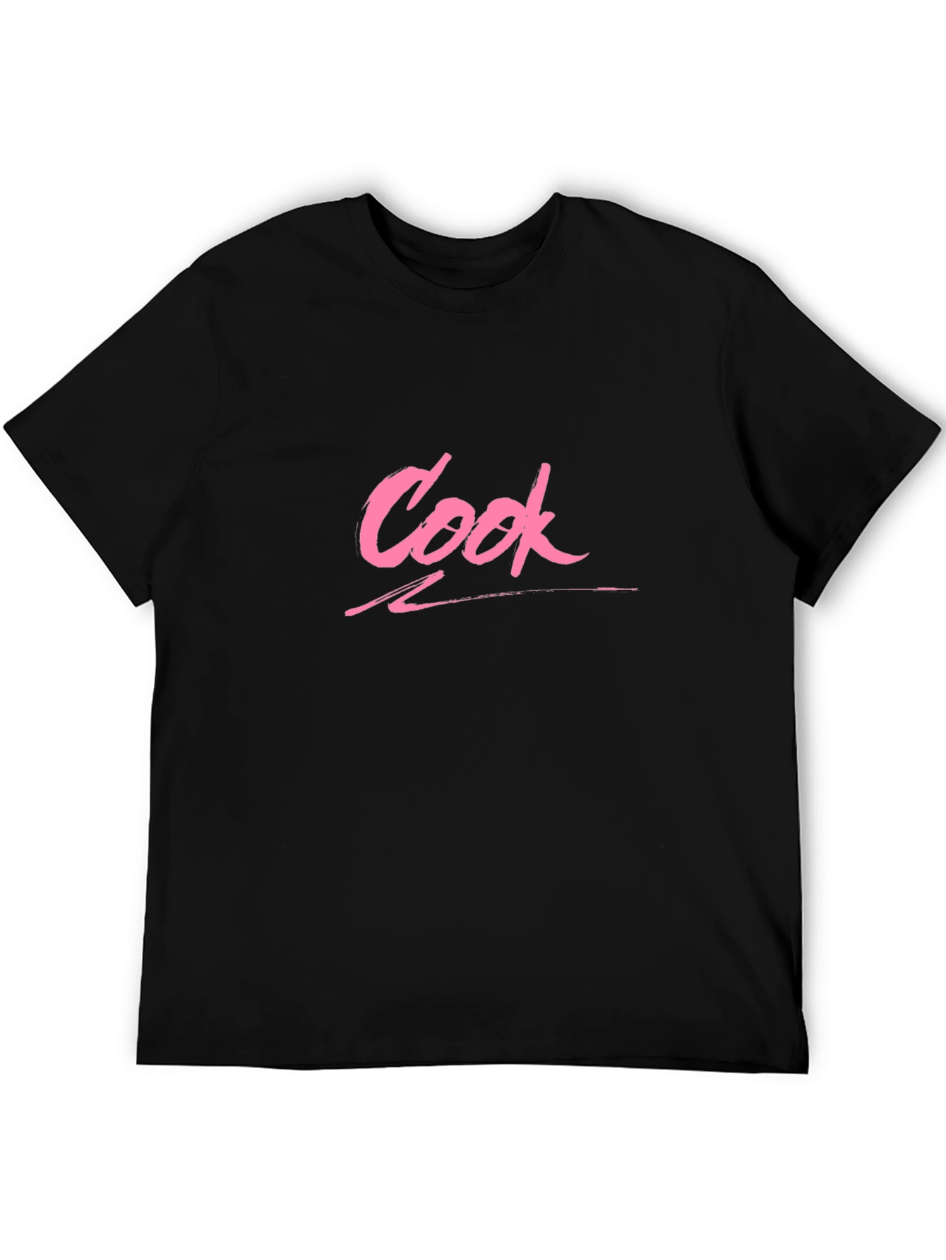 Cook Graphic Tee - Black Cotton T-Shirt