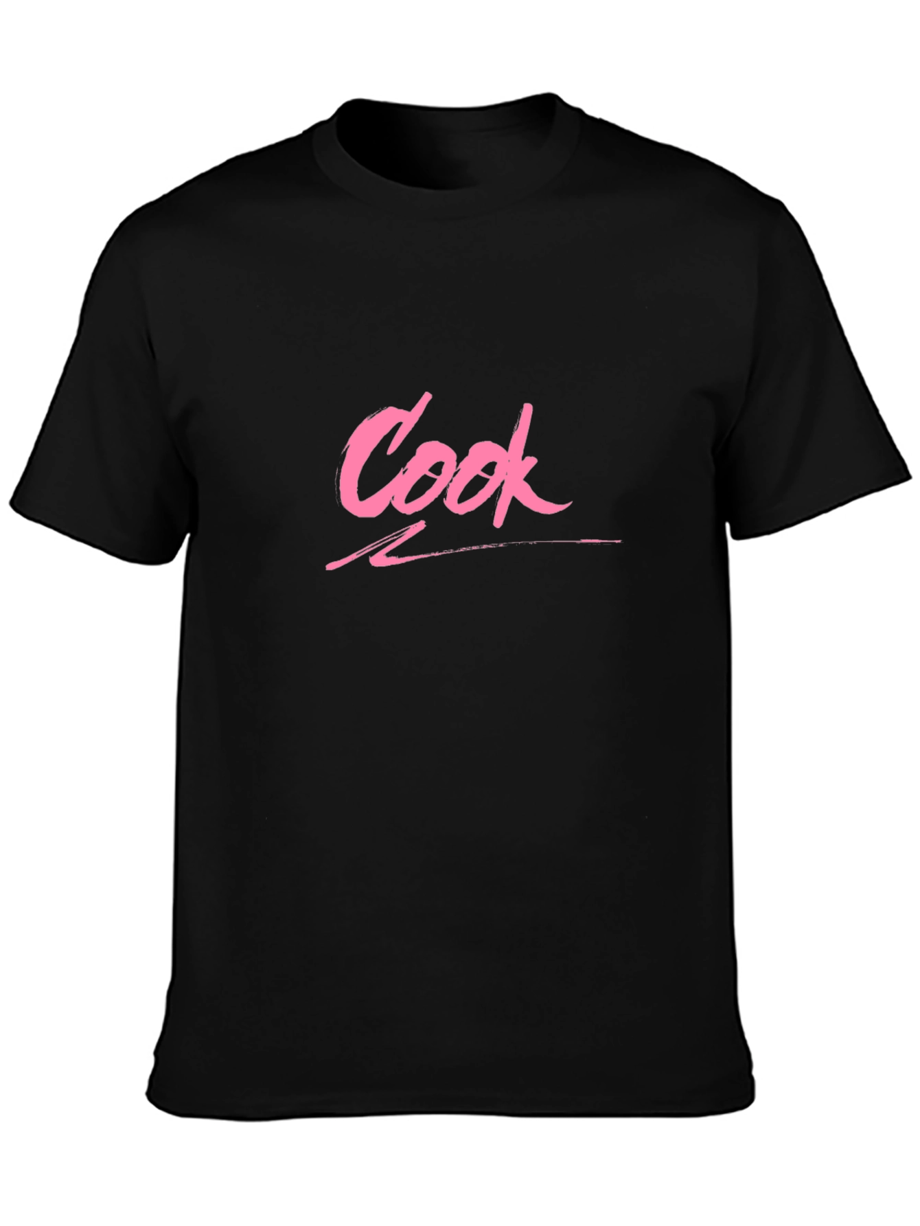 Cook Graphic Tee - Black Cotton T-Shirt