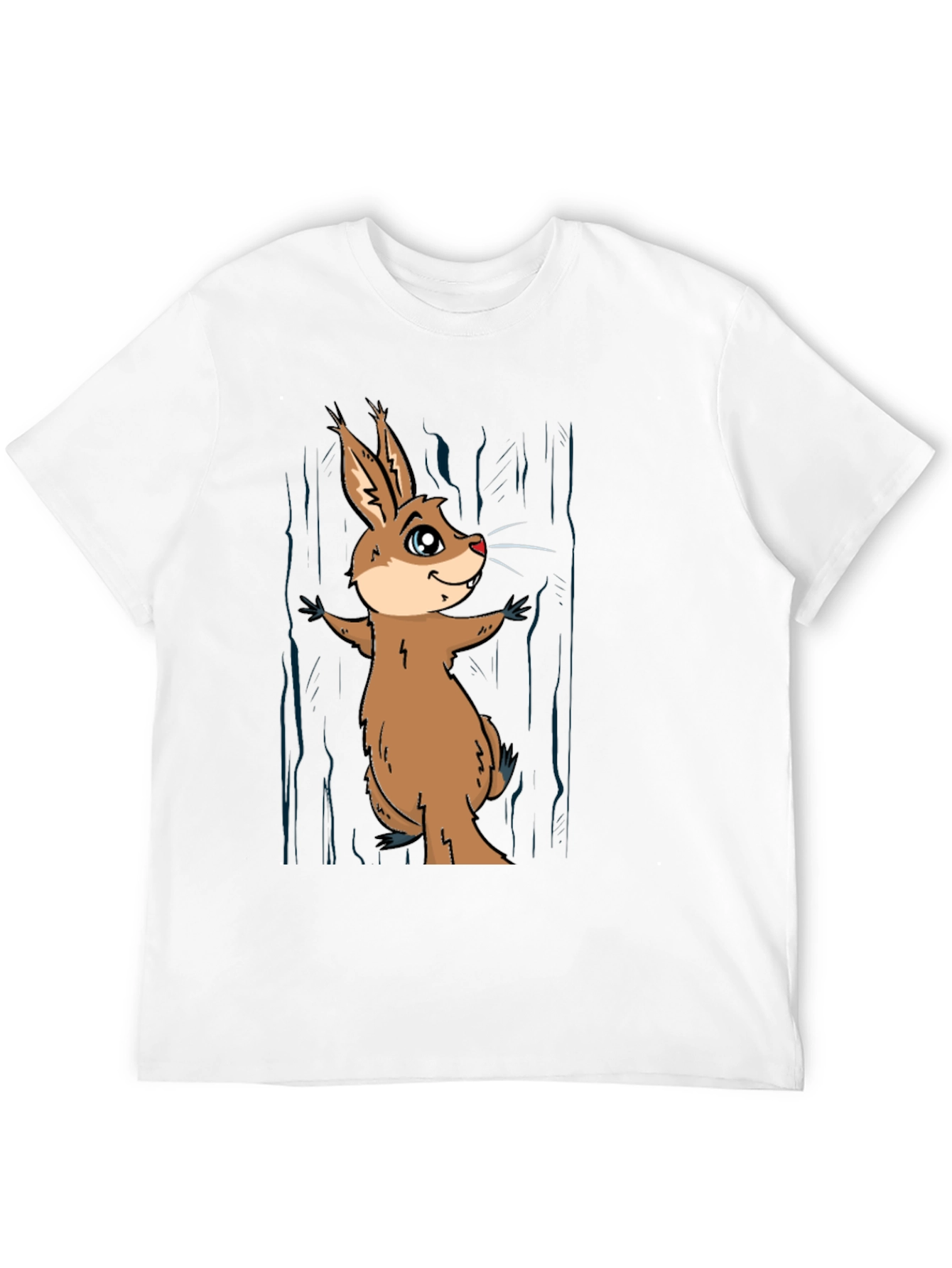 Funny Cartoon Rodent T-Shirt - Black