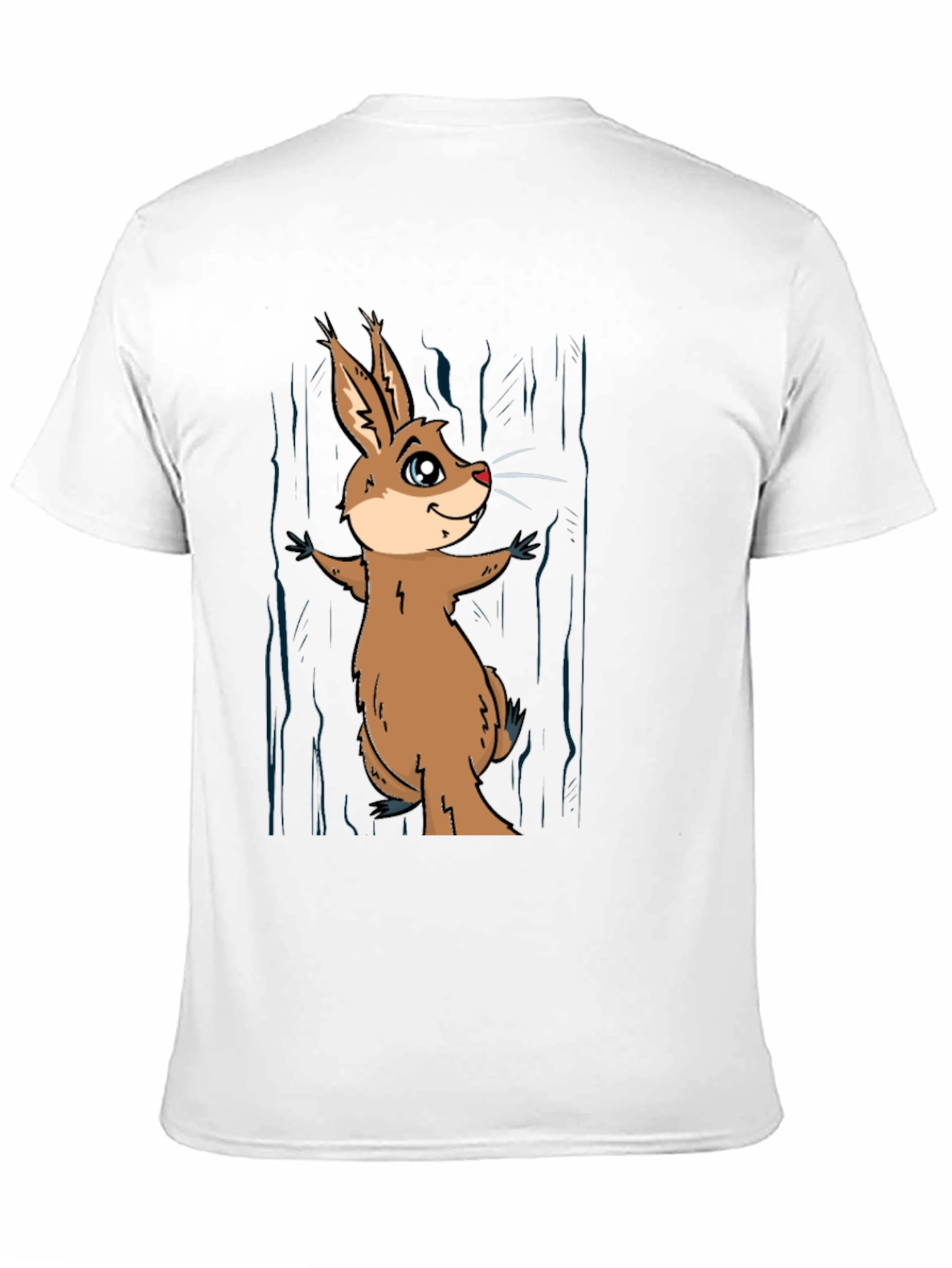 Funny Cartoon Rodent T-Shirt - Black