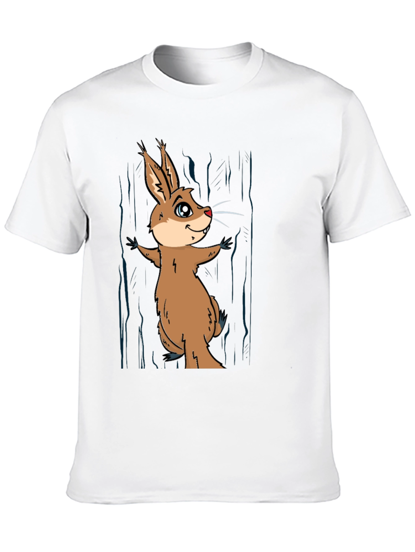 Funny Cartoon Rodent T-Shirt - Black