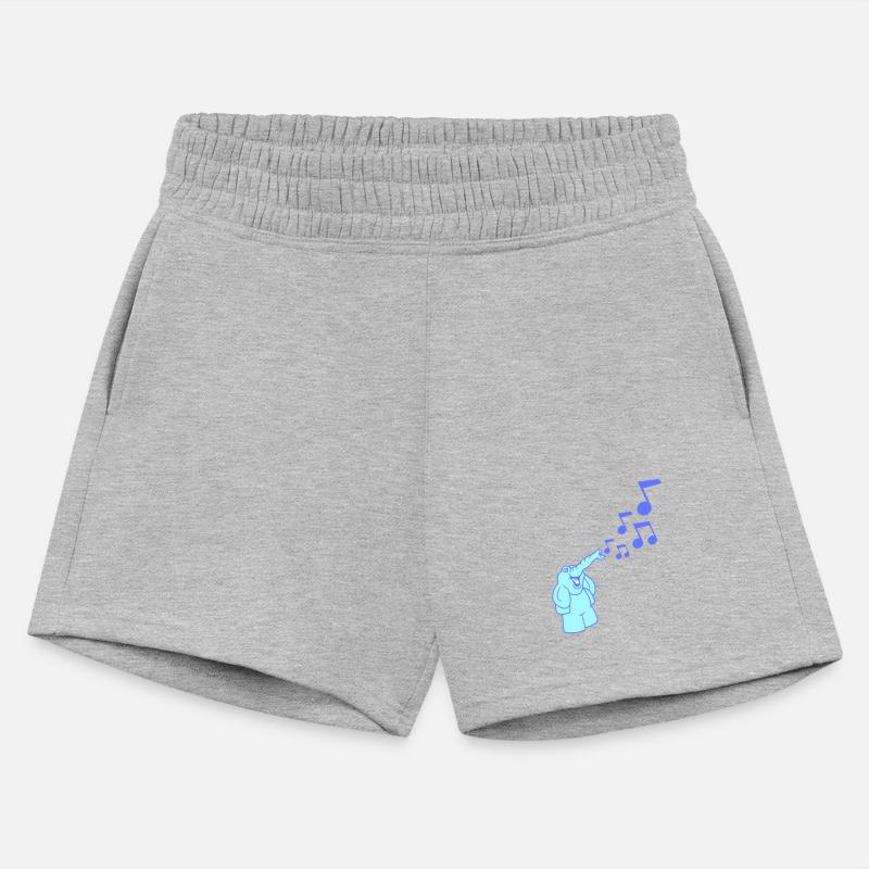 Cute Elephant Music Notes Toot Trunk Trumpet Comic