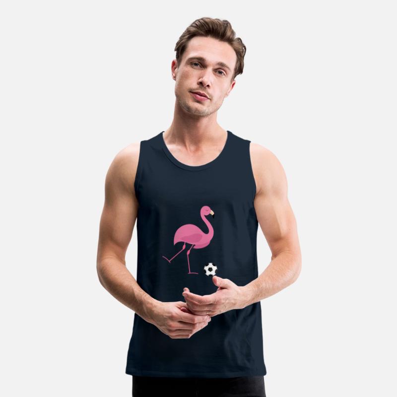 Cute Pink Flamingo Playing Soccer Ball Sports Gift
