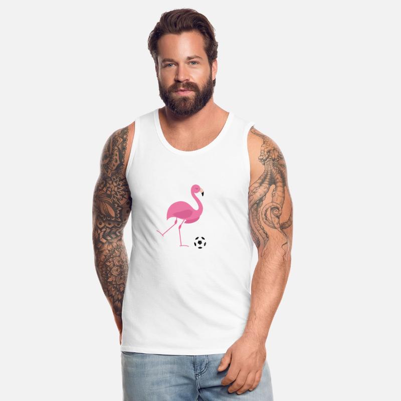 Cute Pink Flamingo Playing Soccer Ball Sports Gift