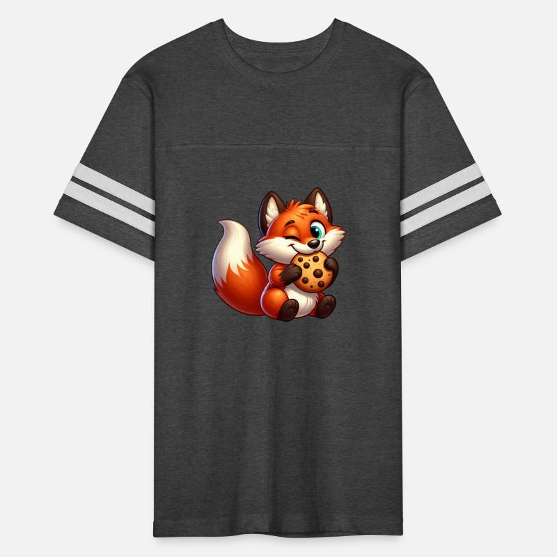 Cute Red Fox with Cookie