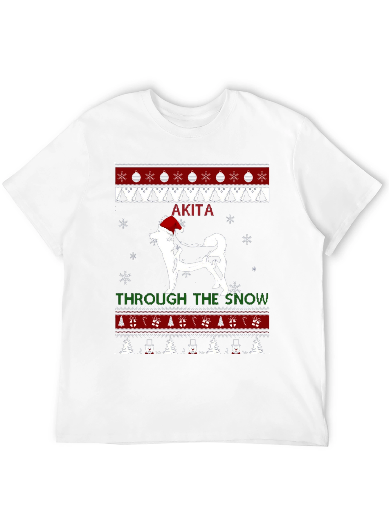 Akita Christmas Sweater T-Shirt