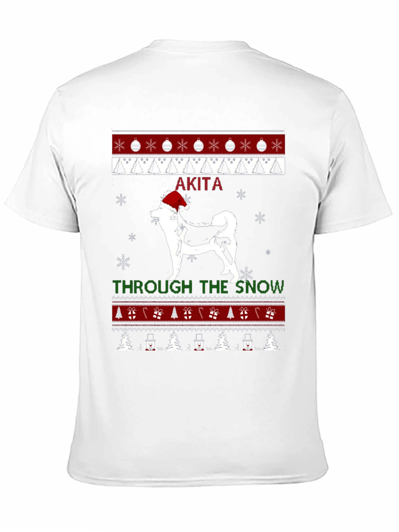 Akita Christmas Sweater T-Shirt