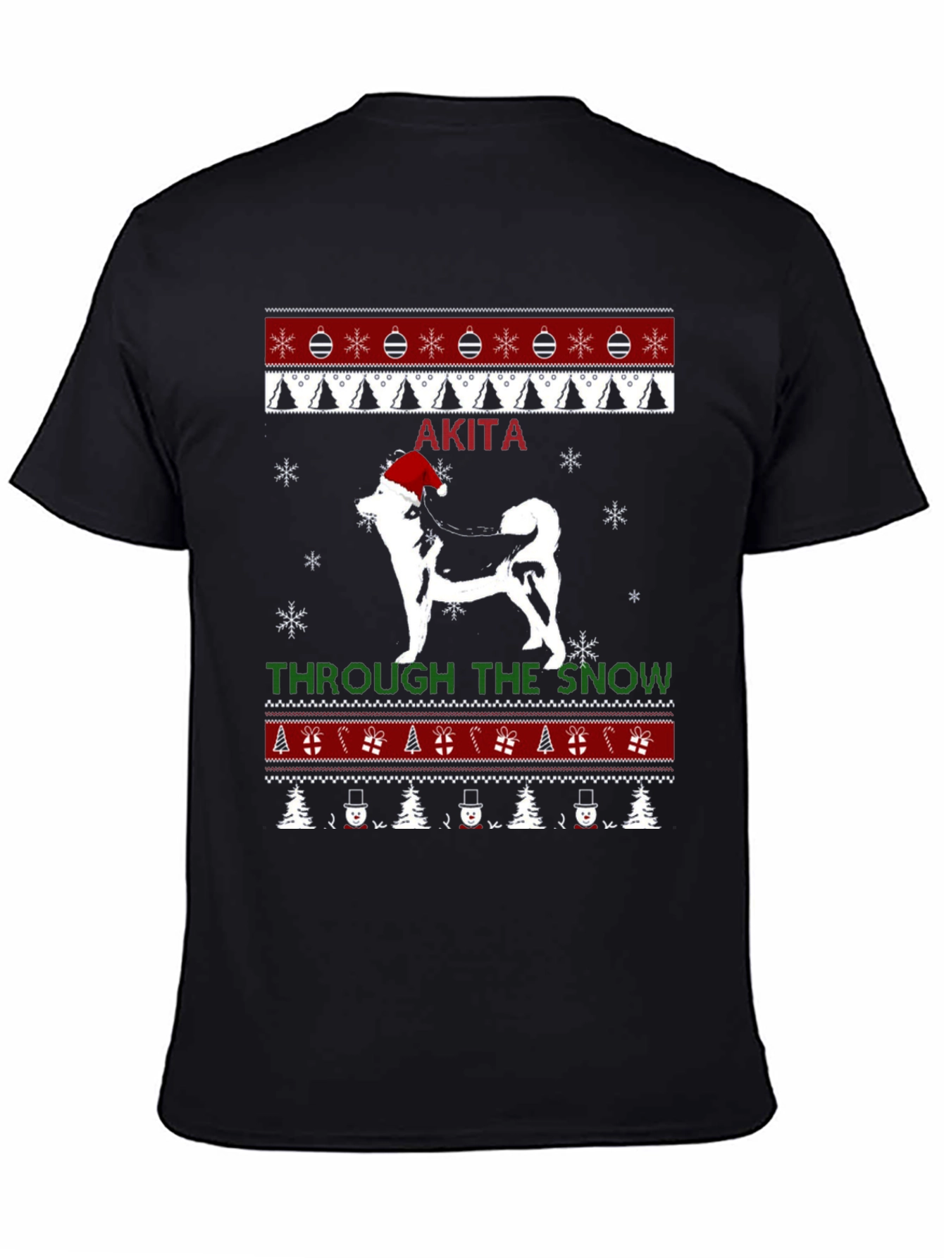 Akita Christmas Sweater T-Shirt
