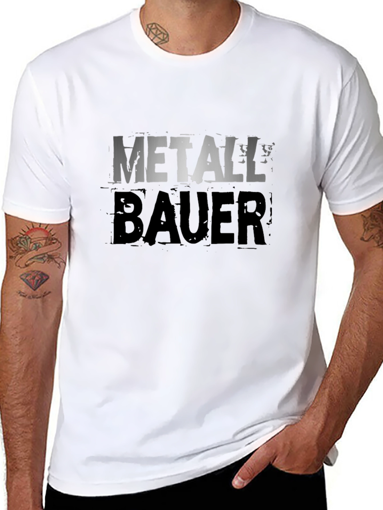 Metallbauer Black Graphic T-Shirt