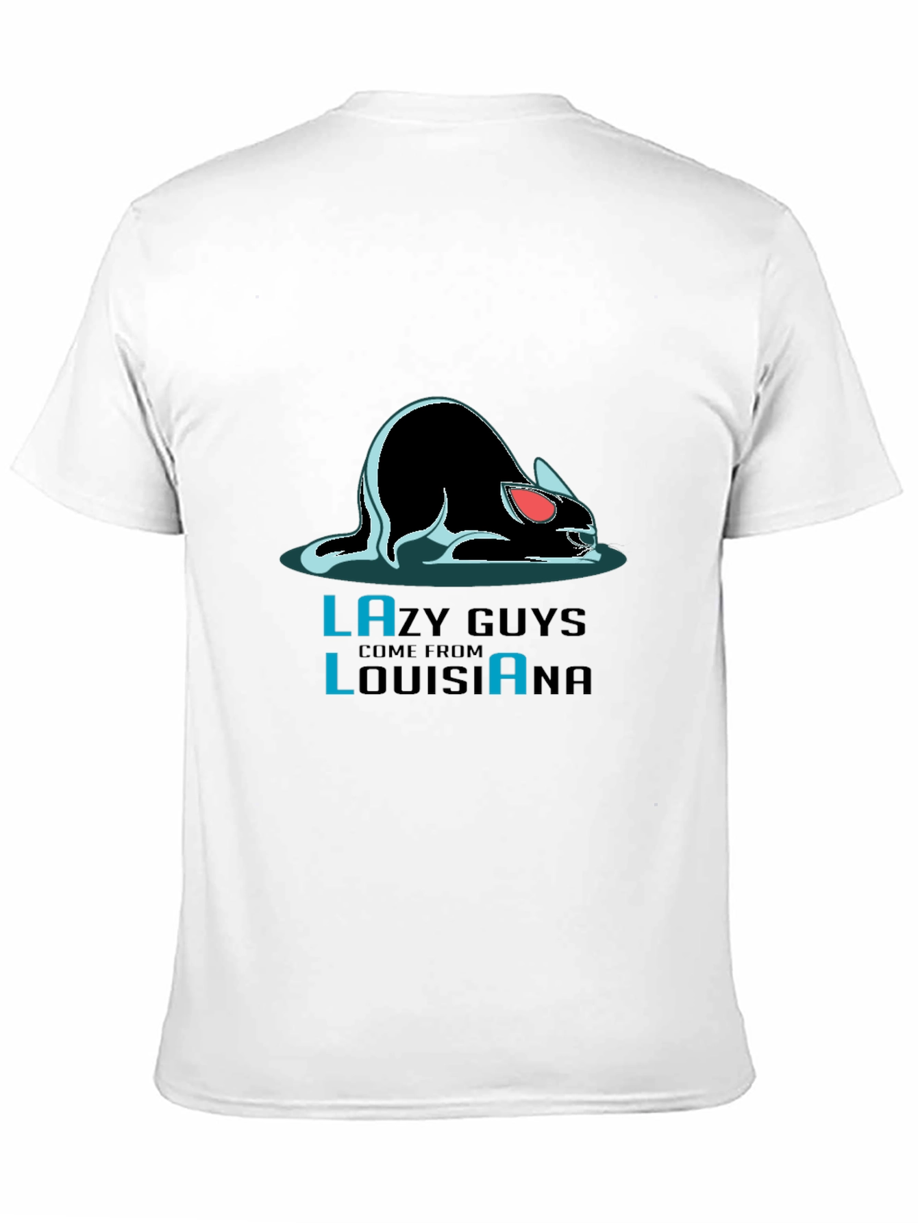 Lazy Guys Louisiana Black T-Shirt
