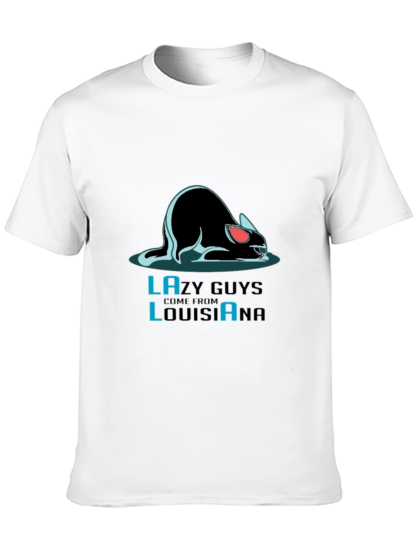 Lazy Guys Louisiana Black T-Shirt
