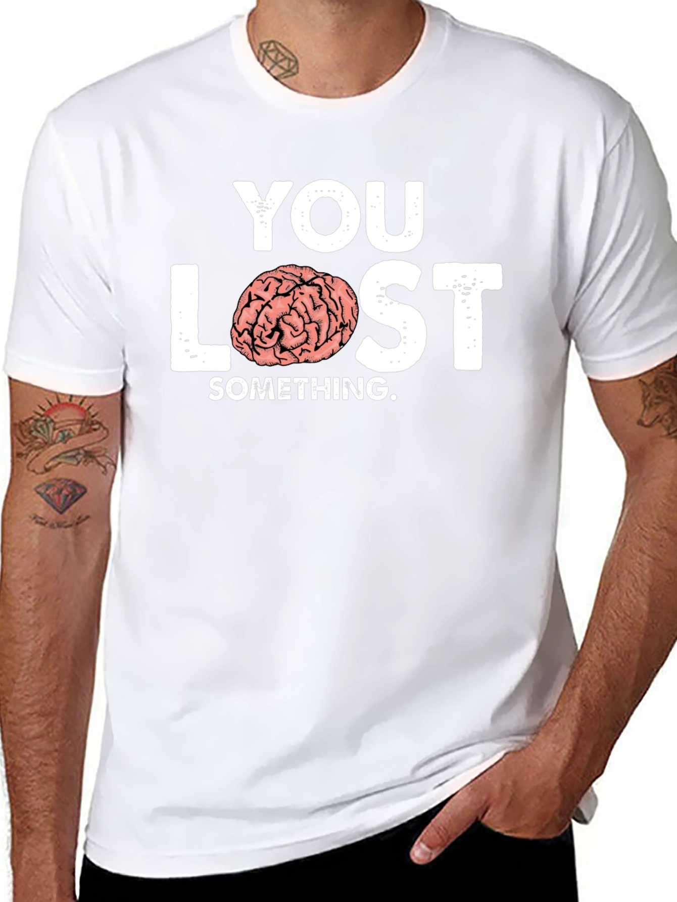You Lost Something Brain Humor T-Shirt