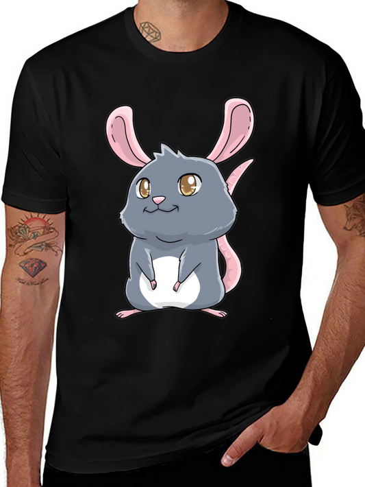 Cute Cartoon Rat Graphic T-Shirt - Unisex