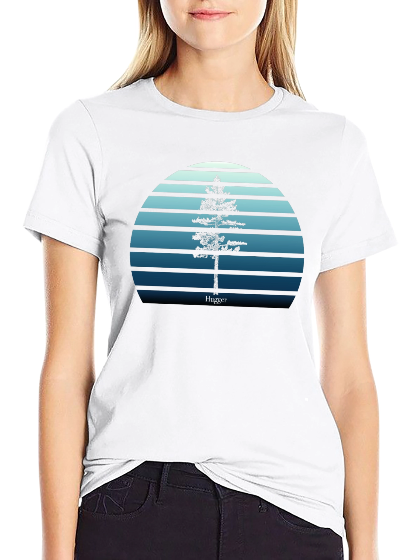 Hugger Tree Silhouette Tee - Nature Inspired T-Shirt
