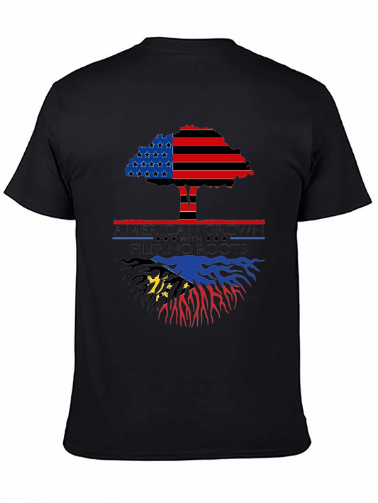 American Grown Filipino Roots T-Shirt