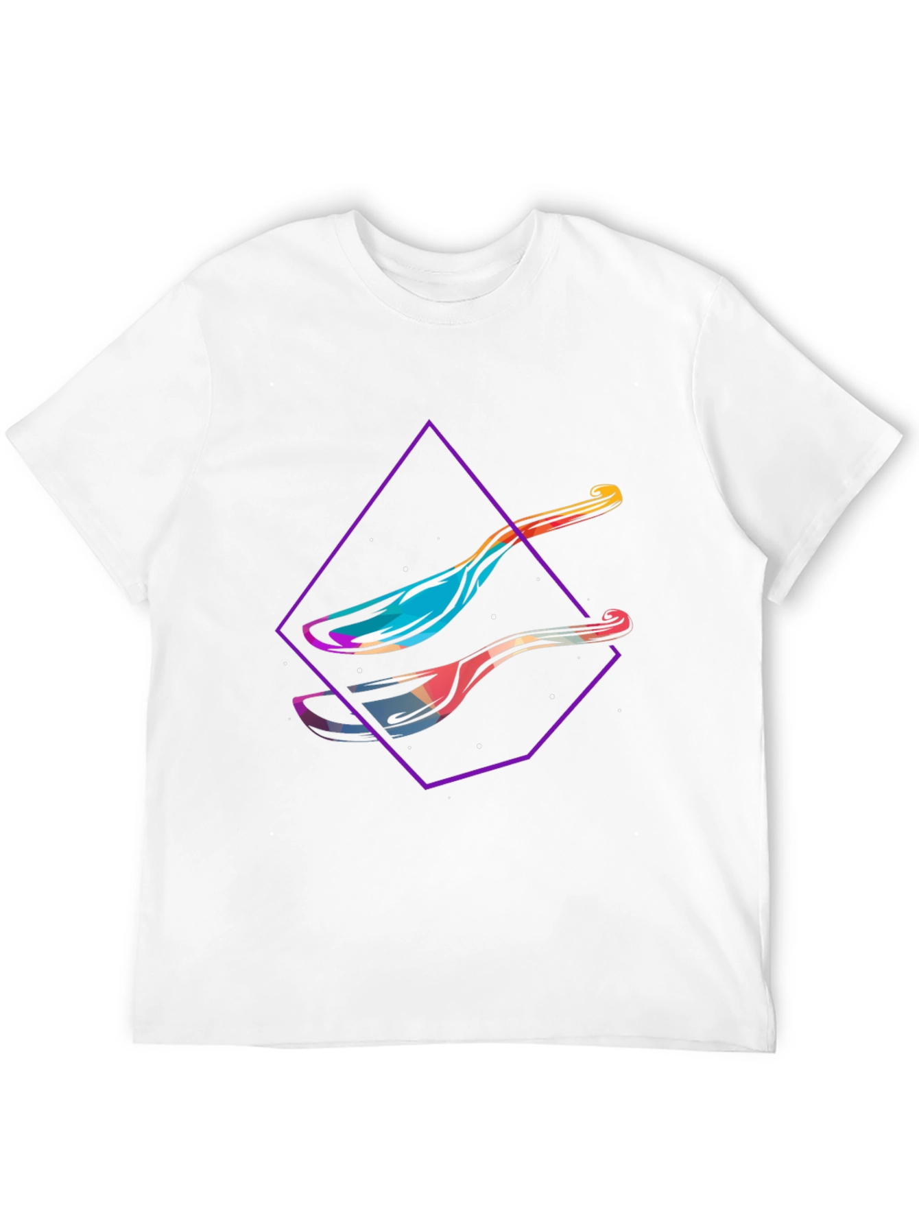 Modern Spoon Graphic Tee - Abstract Design Shirt