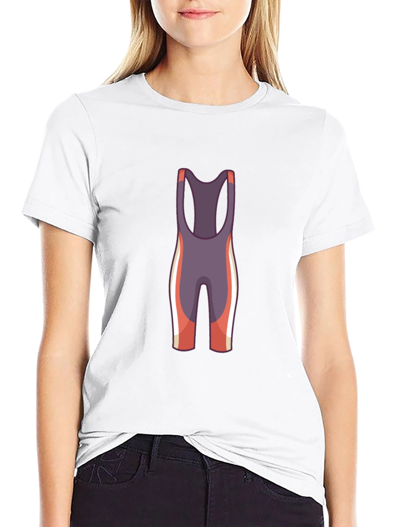 Wrestling Singlet Graphic Tee - Black