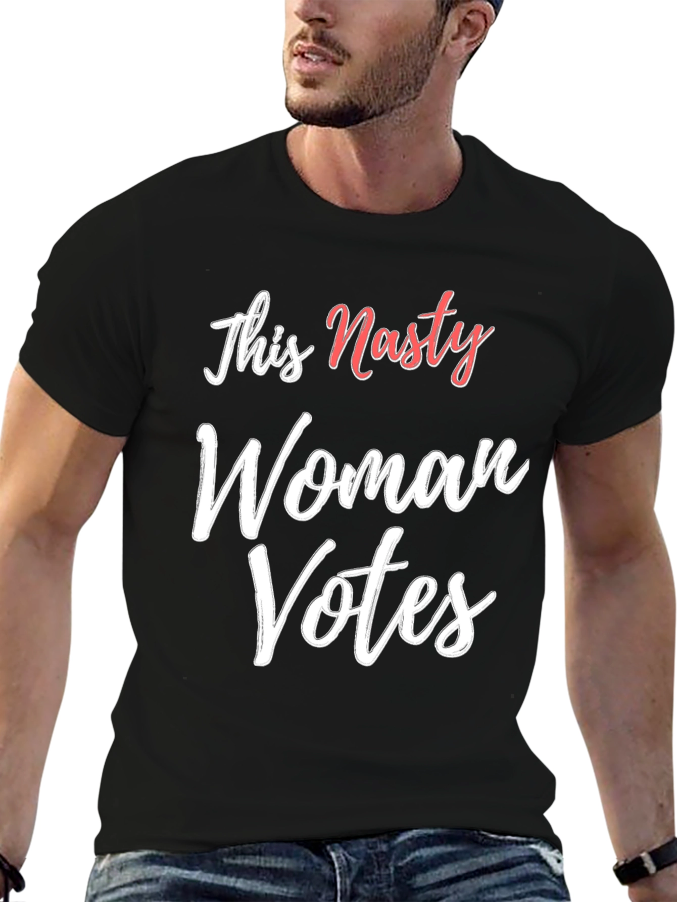 This Nasty Woman Votes T-Shirt - Black