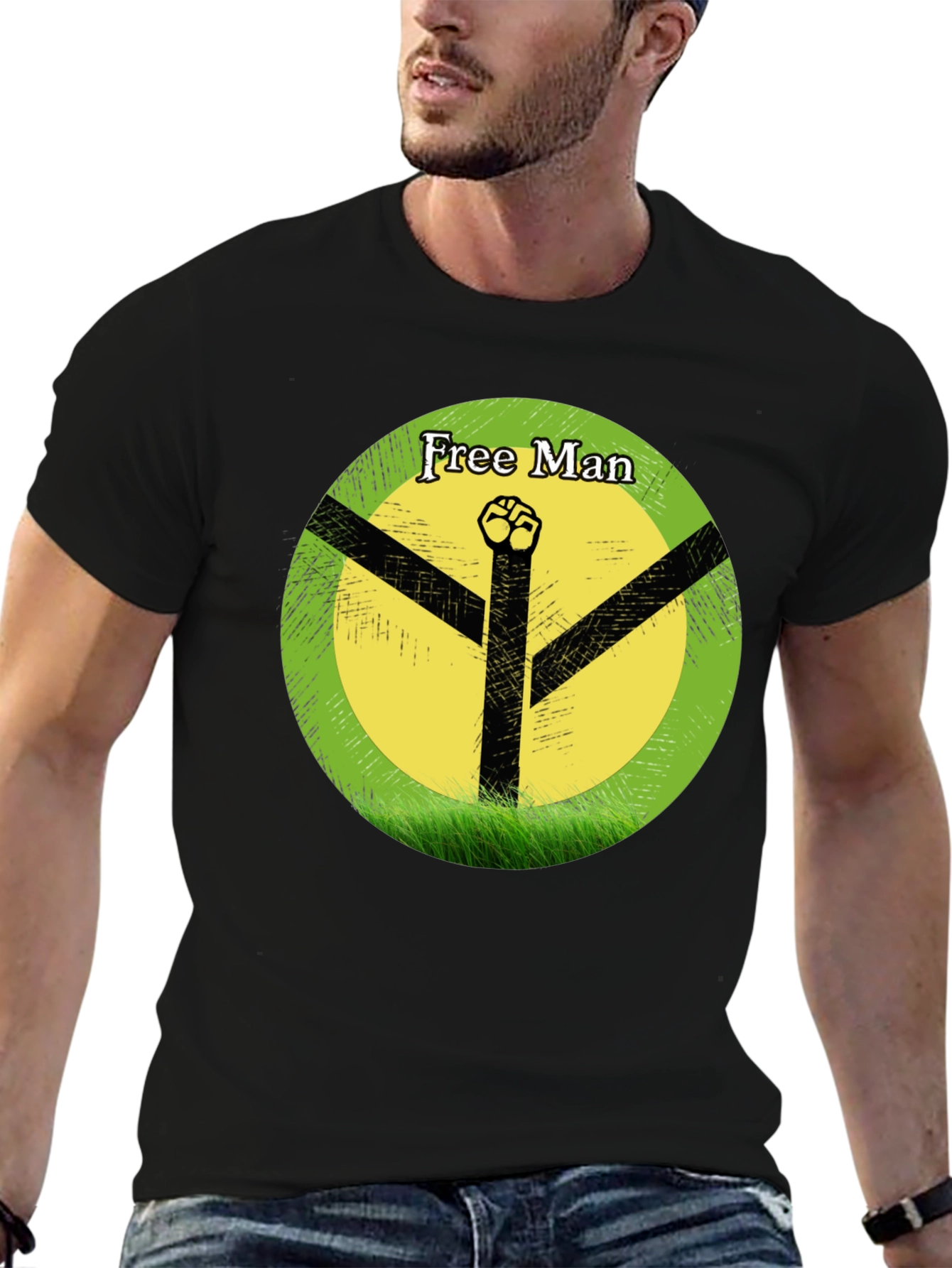 Free Man Graphic T-Shirt