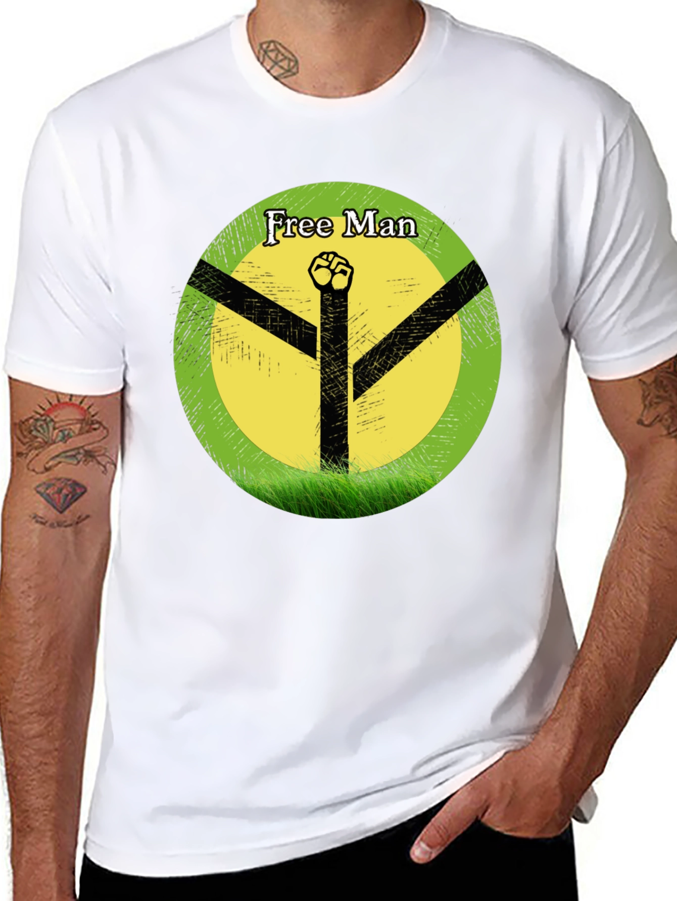 Free Man Graphic T-Shirt