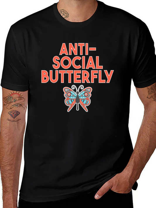 Anti-Social Butterfly Graphic Tee