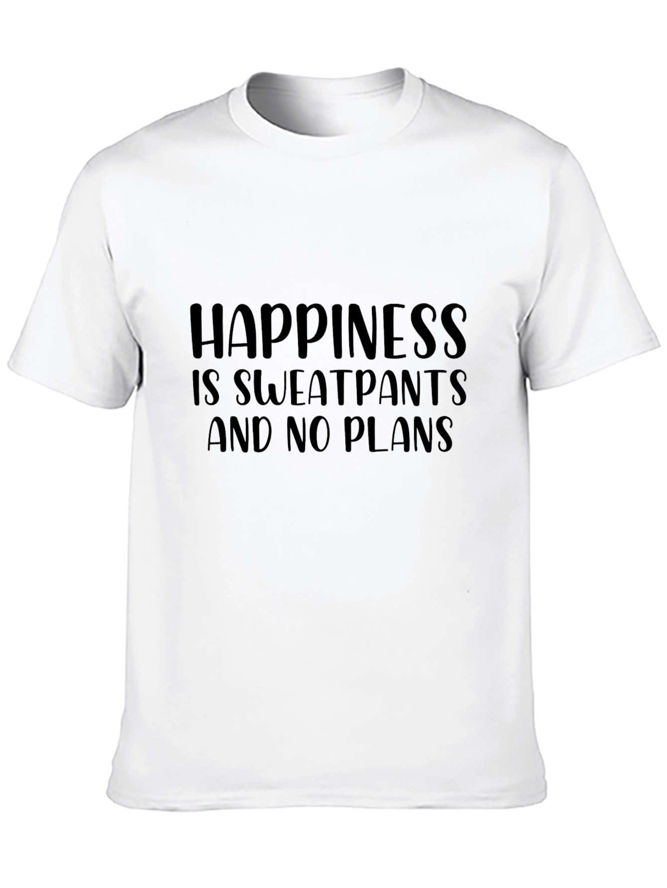 Happiness Sweatpants No Plans Graphic Tee