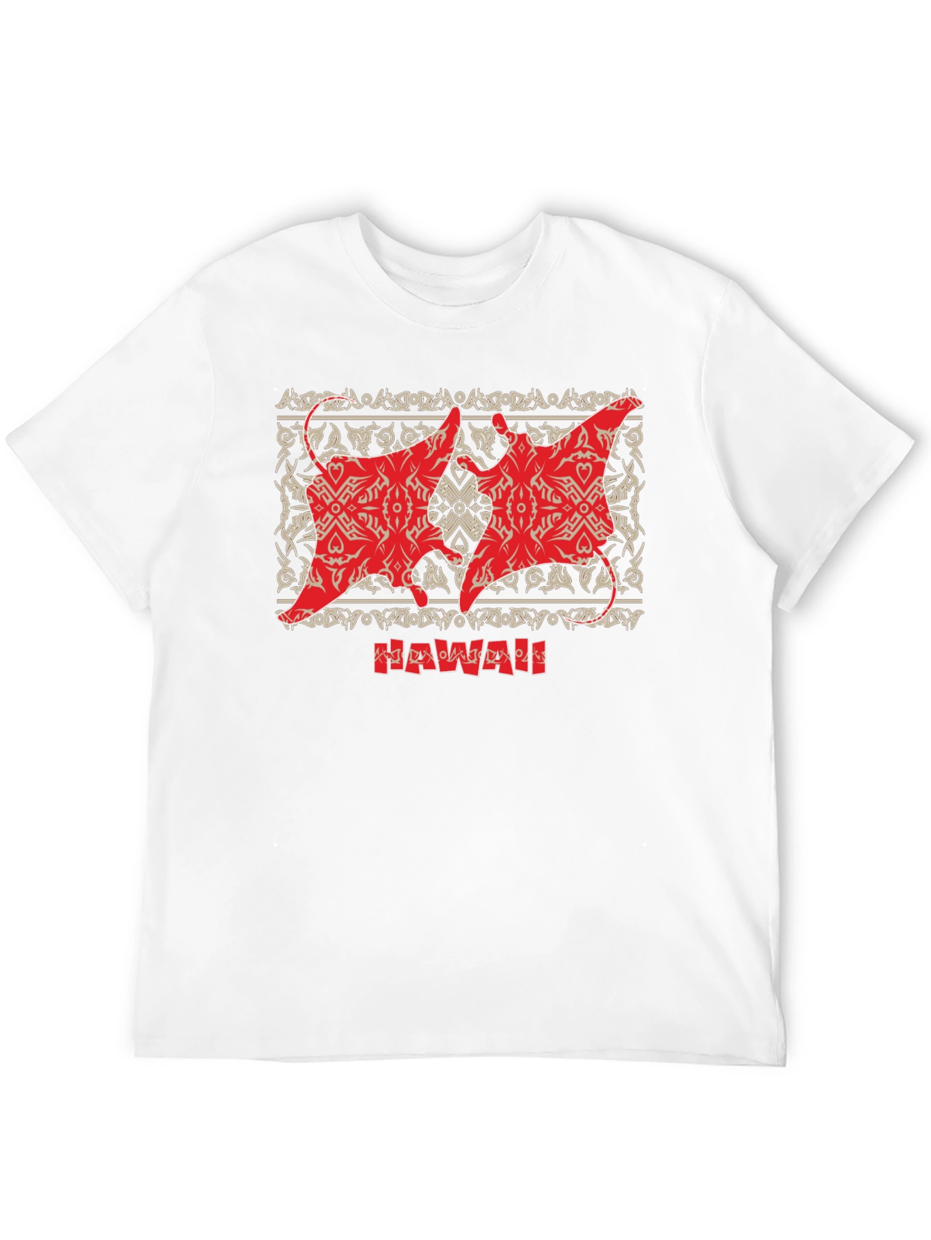 Hawaii Manta Ray Black T-Shirt