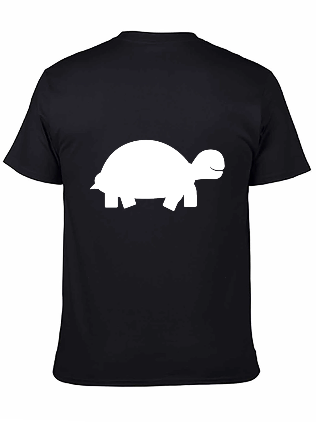 Turtle Graphic Tee - Black Cotton T-Shirt