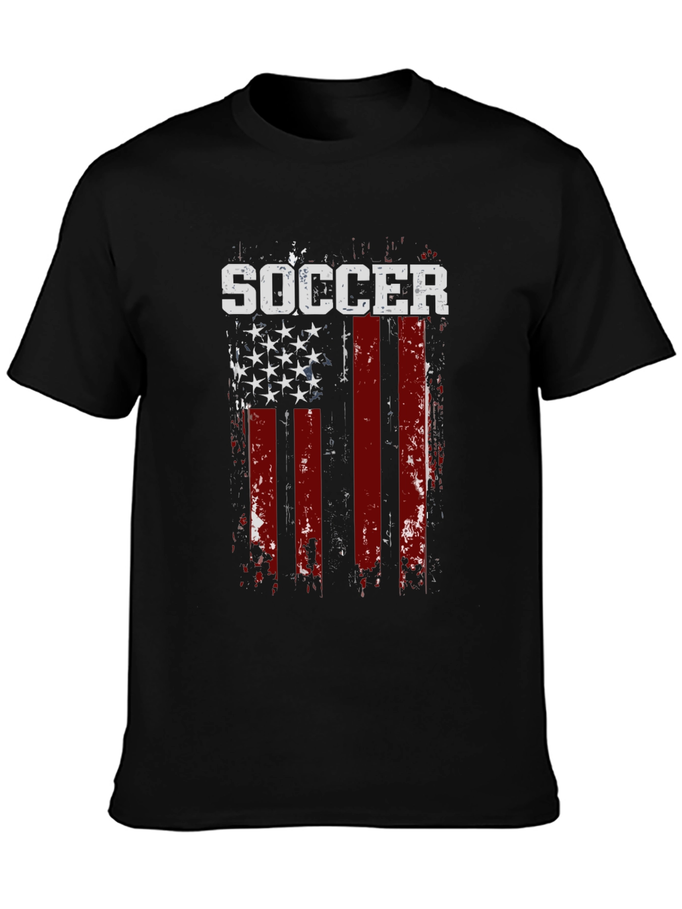 Soccer USA Flag Graphic T-Shirt