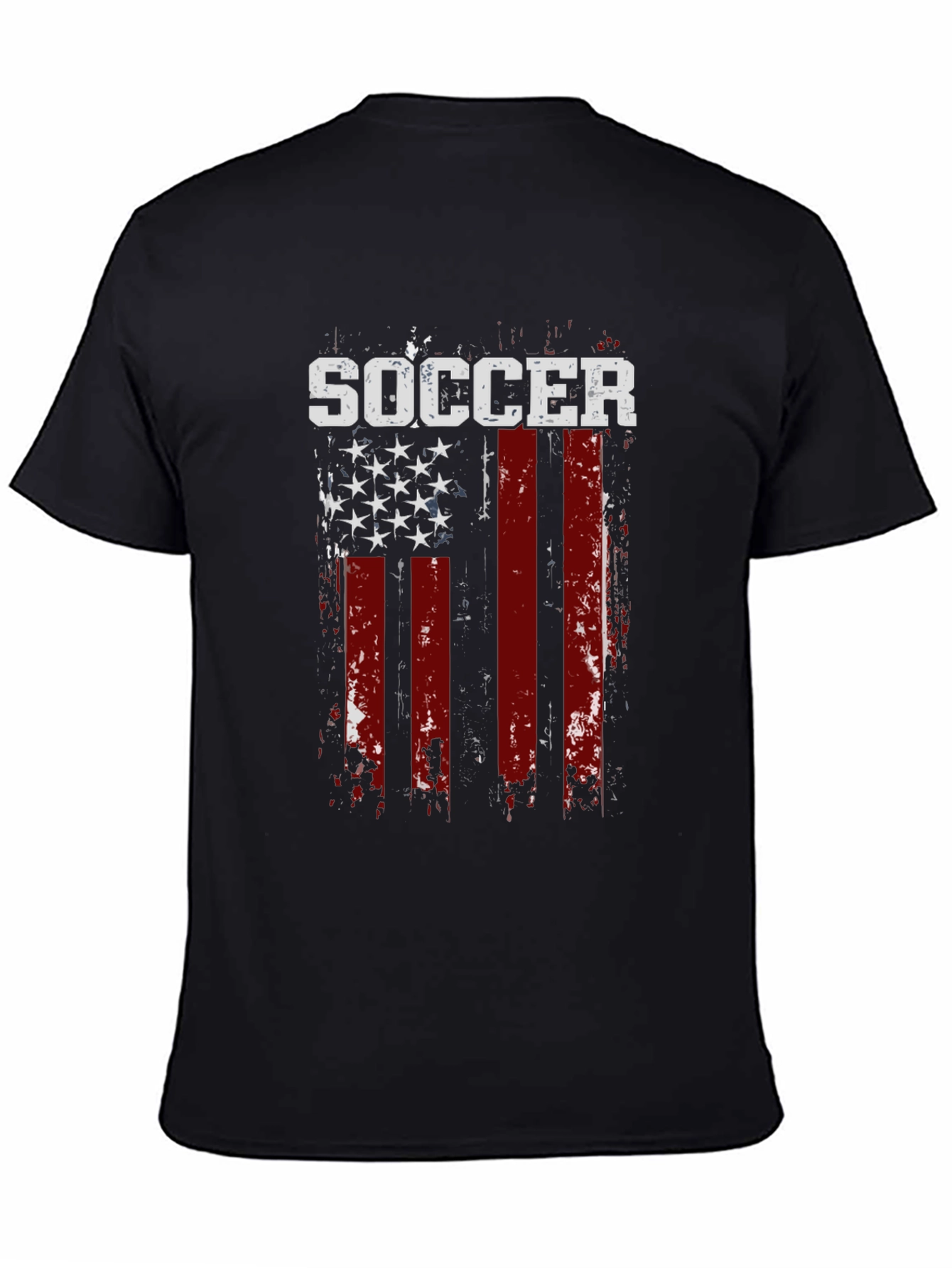 Soccer USA Flag Graphic T-Shirt