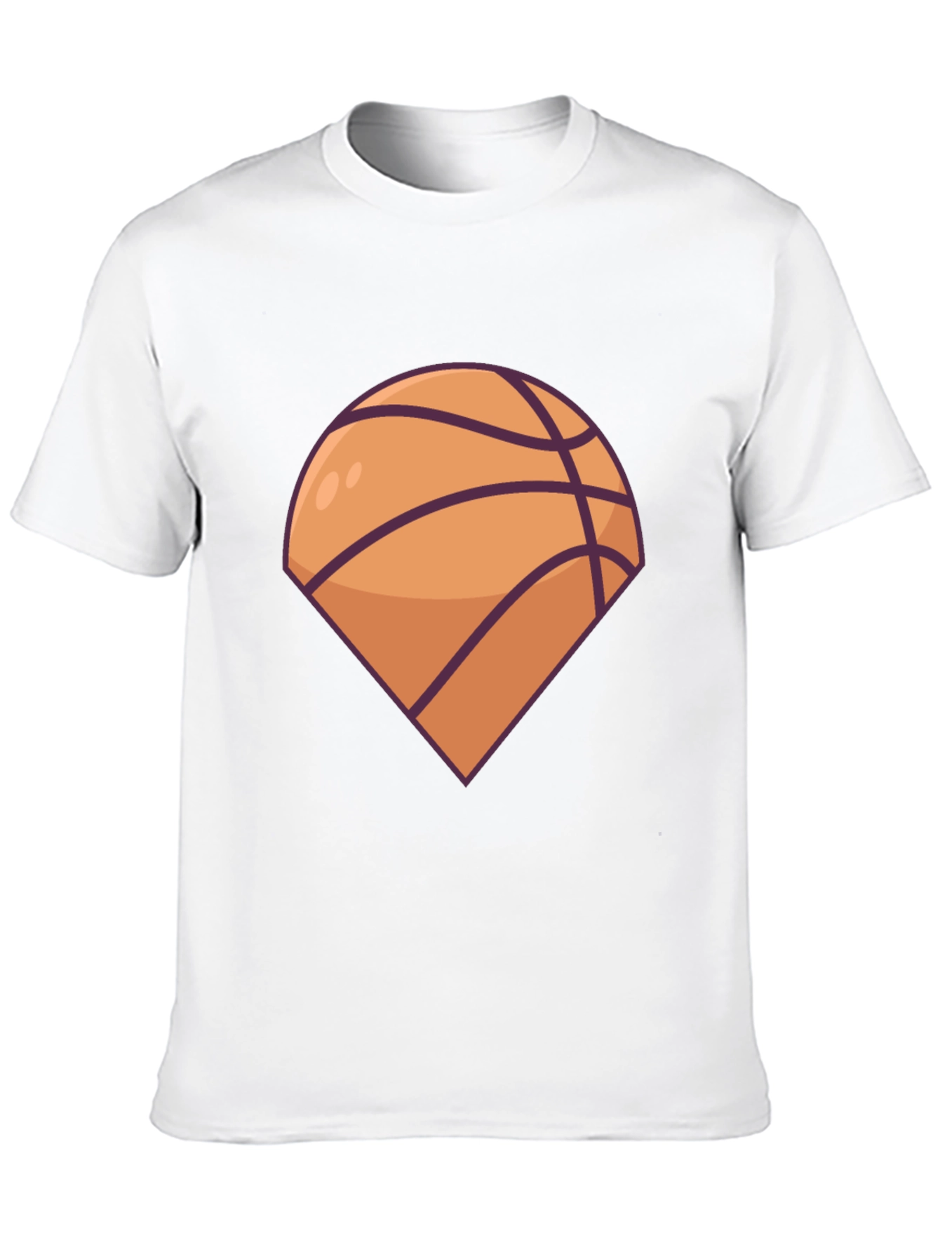 Basketball Graphic Tee - Black Casual T-Shirt