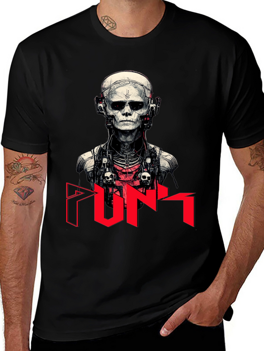 Cyberpunk Skeleton Graphic Tee