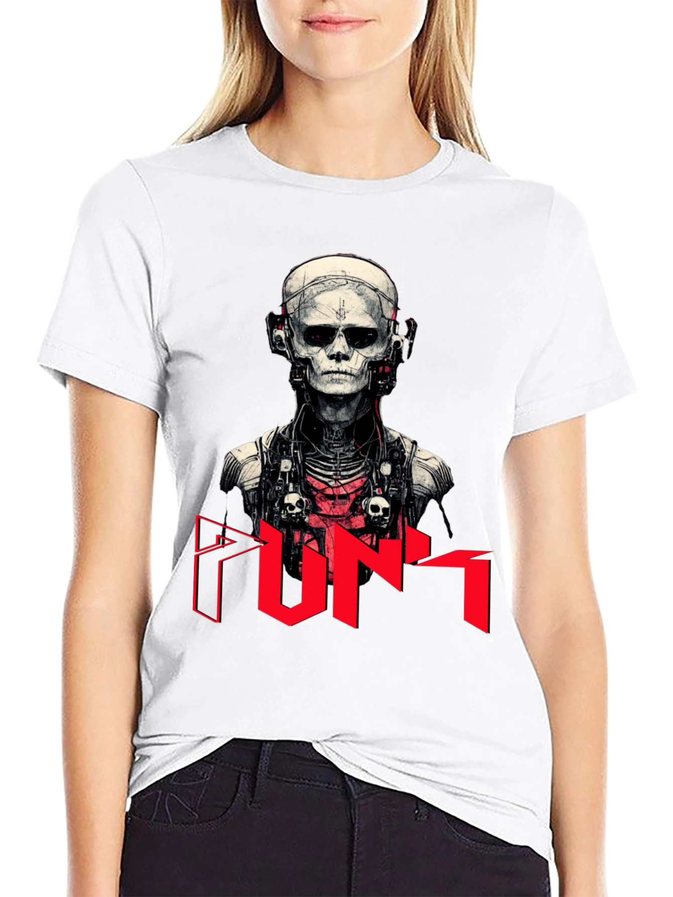 Cyberpunk Skeleton Graphic Tee