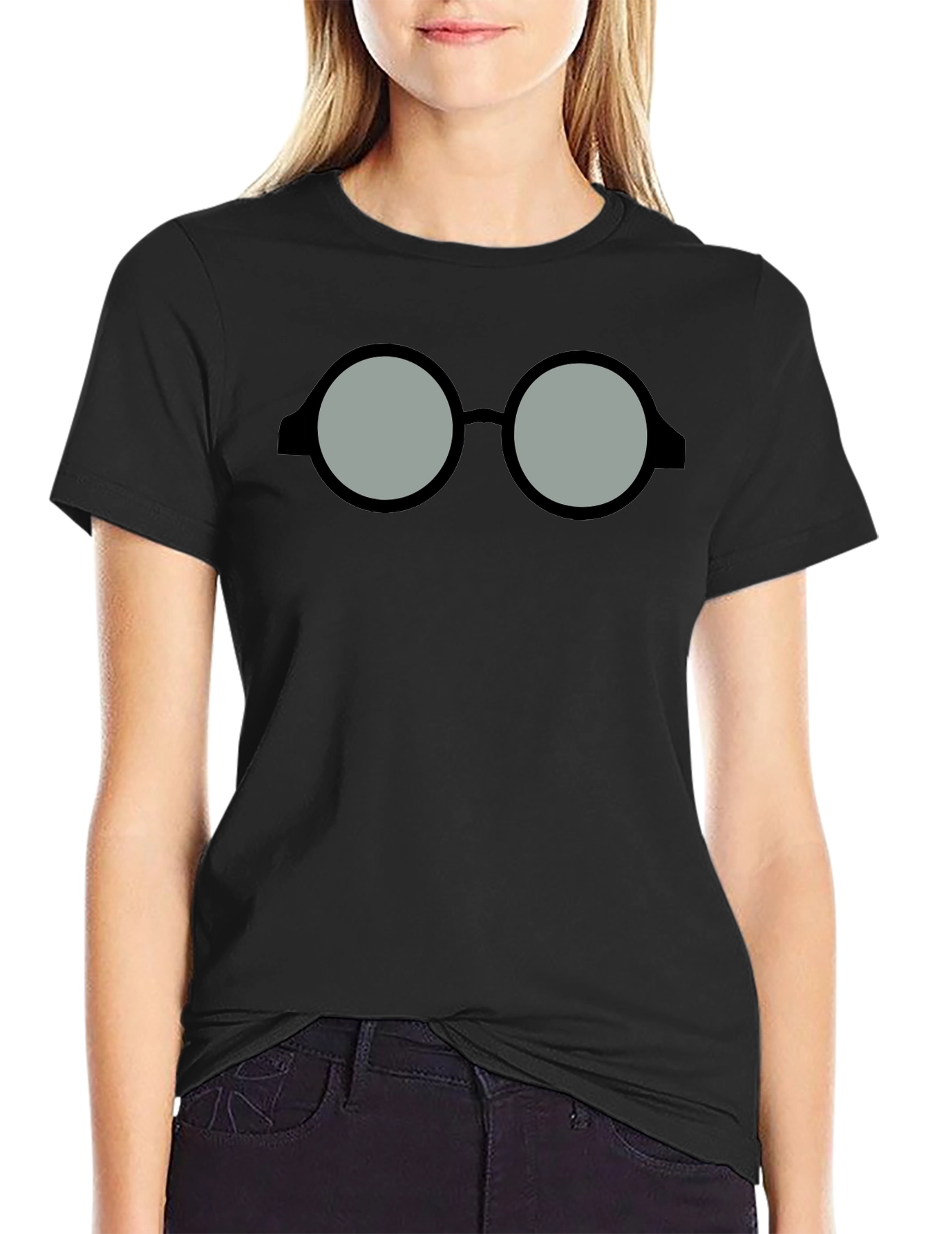 Nerdy Glasses Graphic T-Shirt - Classic Style