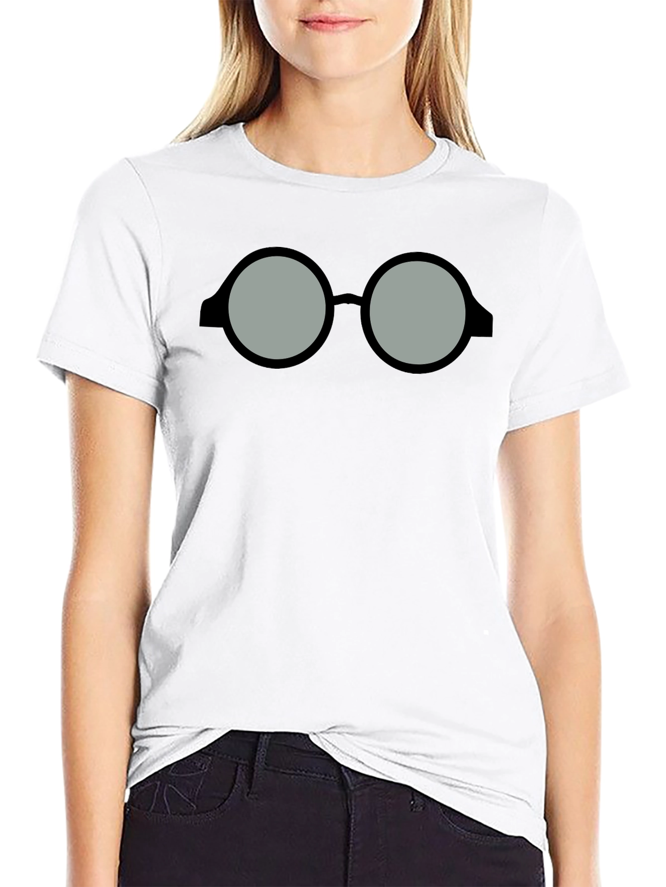 Nerdy Glasses Graphic T-Shirt - Classic Style