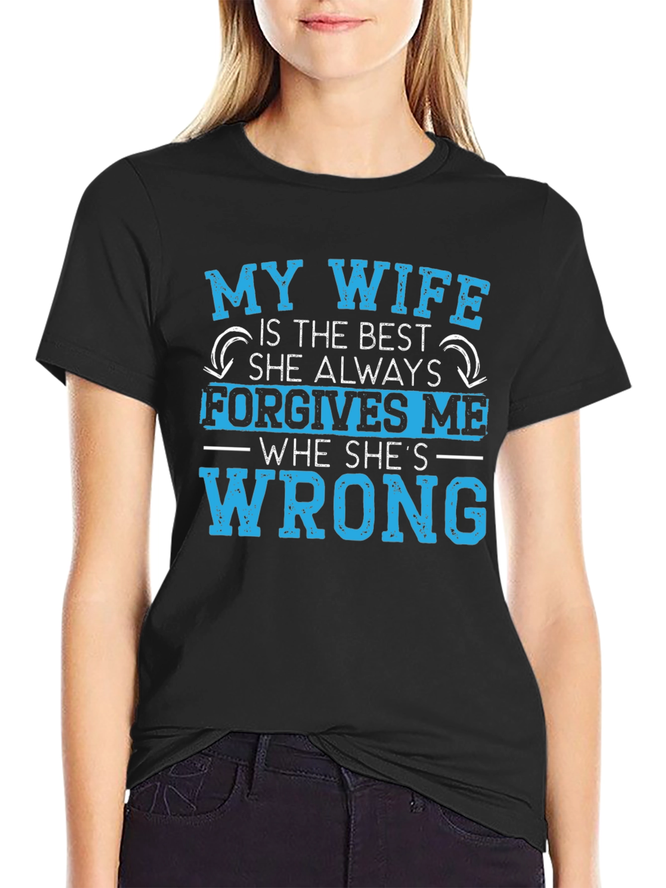 Funny Husband Shirt: My Wife Forgives Me