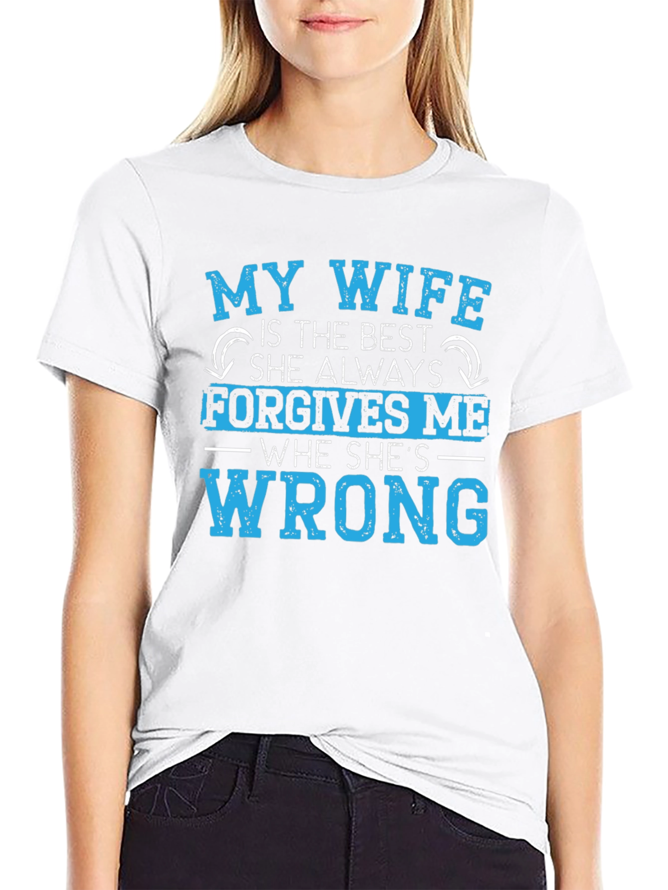 Funny Husband Shirt: My Wife Forgives Me